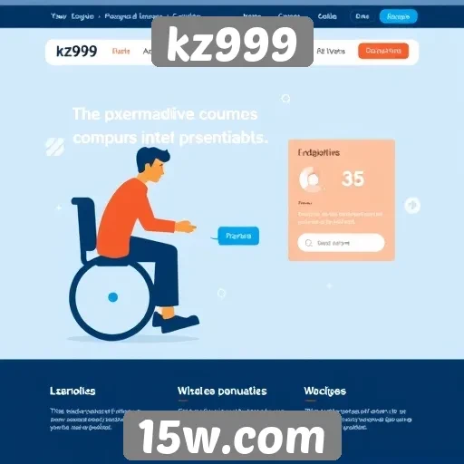 Acessibilidade e design do site kz999 em foco